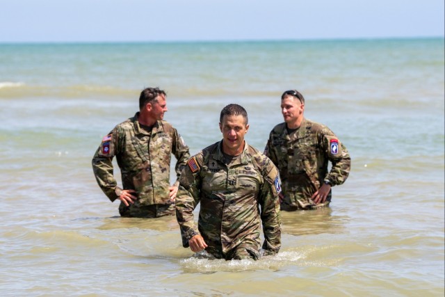 Honoring the Heroes of D-Day: 173rd Airborne Brigade's Tribute Run from Pointe du Hoc to Omaha Beach