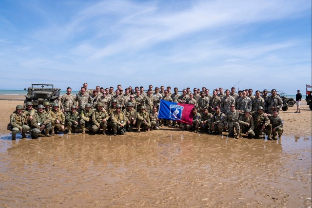Honoring the Heroes of D-Day: 173rd Airborne Brigade's Tribute Run from Pointe du Hoc to Omaha Beach