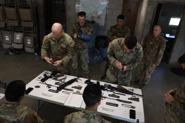 Praetorian Best Squad Competition Day Three Weapons Assembly and Disassembly