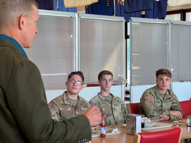 VICENZA, IT- Soldiers on Del Din had the opportunity to have lunch followed by a professional development workshop focused on leadership with Retired U.S. Sgt. Maj. of the Army, Michael “Tony” Grinston, CEO of AER Sept. 9, 2024.