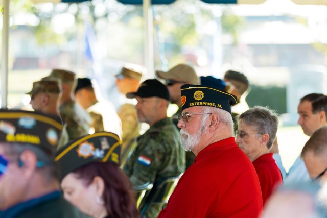 Fort Novosel community members honor the POW/MIA Recognition Day during a ceremony at Veterans Park Sept 20, 2024.