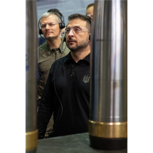 President of Ukraine Volodymyr Zelenskyy visits Scranton Army Ammunition Plant