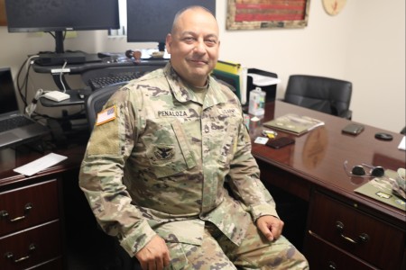 Sgt. 1st Class Carlos Penaloza, a Reserve Component Career Counselor at Fort Knox, Ky., considers it a privilege to share Army Reserve options that may be beneficial to Soldiers as they transition out of the Regular Army.