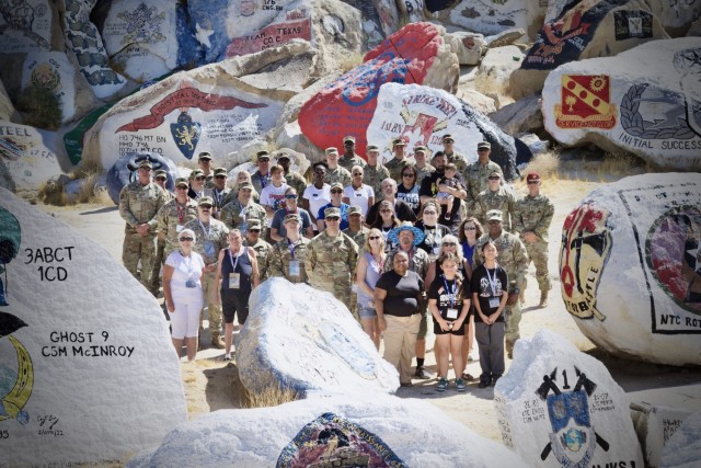 Gold Star Family Day: Fort Irwin welcomes regional Families for a day of remembrance 28 September, 2024. Brig. Gen. Brandon C. Anderson & Command. Sgt. Maj.  Carvet C. Tate, The National Training Center & Fort Irwin Command Team, and staff greet...