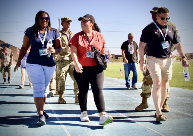 Gold Star Family Day: Fort Irwin welcomes regional Families for a day of remembrance 28 September, 2024. Attendees walk a mile to honor Family members and those who have fallen in combat.