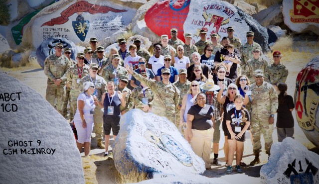 Gold Star Family Day: Fort Irwin welcomes regional Families for a day of remembrance 28 September, 2024. Brig. Gen. Brandon C. Anderson & Command. Sgt. Maj.  Carvet C. Tate, The National Training Center & Fort Irwin Command Team, and staff greet...
