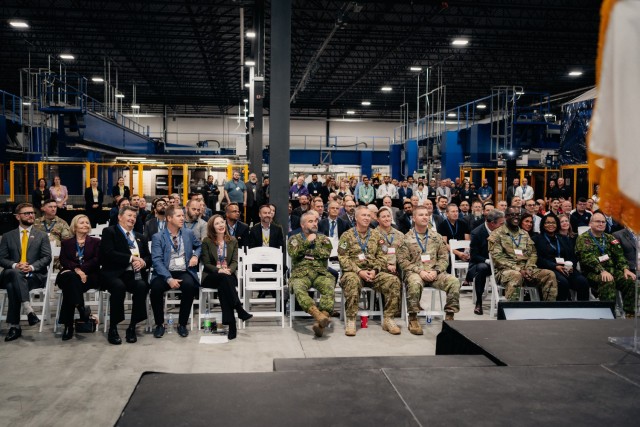 Officials from the JPEO Armaments and Ammunition came closer in their efforts to rebuild the Arsenal of Democracy with the inauguration of the new IMT Precision Production Facility in Ontario, Canada. This facility is capable of producing 15,000 155mm artillery metal parts per month and represents a key step in modernizing the defense industrial base.