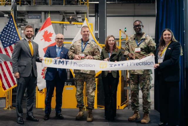 Officials from the JPEO Armaments and Ammunition came closer in their efforts to rebuild the Arsenal of Democracy with the inauguration of the new IMT Precision Production Facility in Ontario, Canada. This facility is capable of producing 15,000 155mm artillery metal parts per month and represents a key step in modernizing the defense industrial base.
