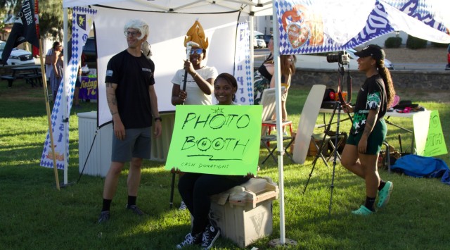 Fort Irwin Celebrates Oktoberfest 2024, The Vulture Team hosts a photo booth during  the festival 28 September.