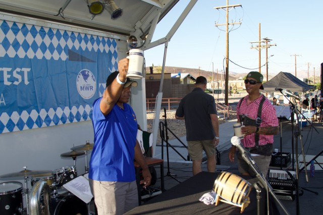 Fort Irwin Celebrates Oktoberfest 2024, command teams open the festival 28 September.