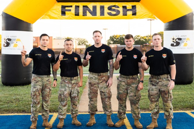 The Fort Novosel Noncommissioned Officers Academy team &#39;Juggernauts&#39;, win the Iron Squad Event to commemorate the 31st anniversary of the Battle of Mogadishu Oct. 3, 2024.
