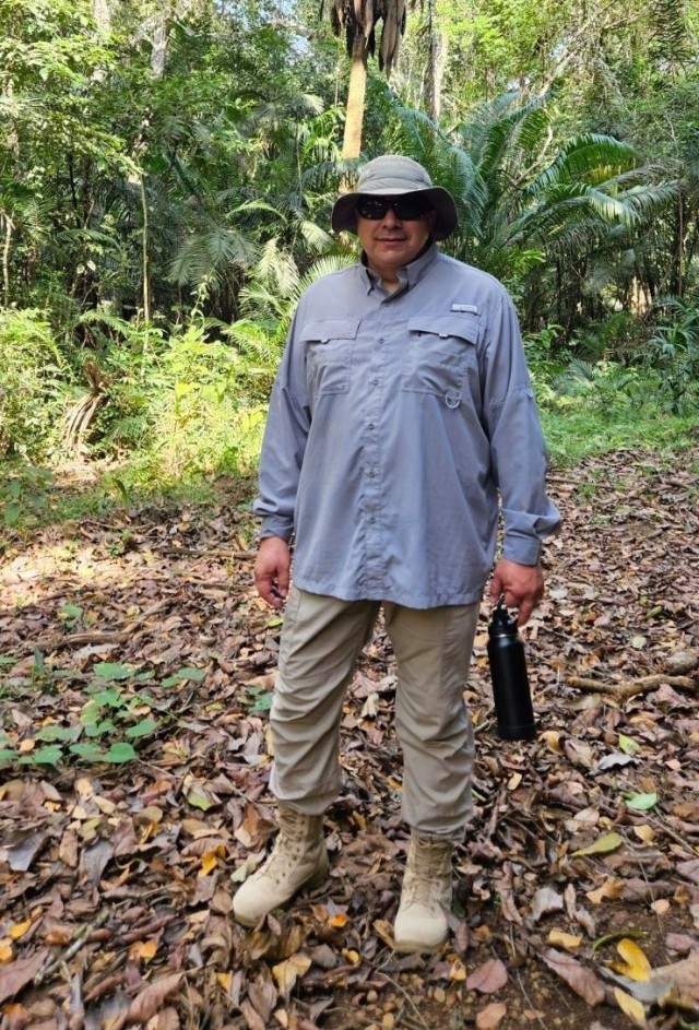 Gilbert Moreno is senior engineer for Tropic Regions Test Center (TRTC), U.S. Army Yuma Proving Ground’s (YPG) test facility in the jungle.