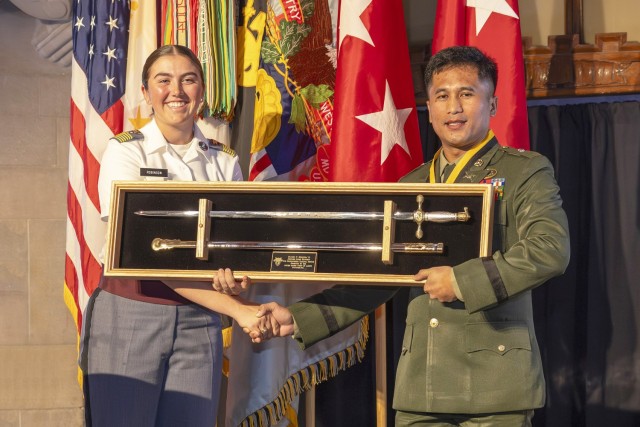 For the first time in its 19-year history, the Alexander R. Nininger Award for Valor at Arms was presented to an international graduate of the U.S. Military Academy. A graduate of the class of 2013, Philippine Army Maj. Floren P. Herrera, humbly accepted the...