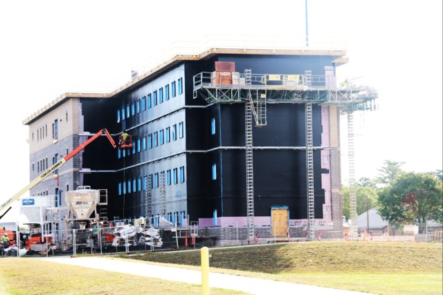 September 2024 construction operations for Fort McCoy South Barracks Project