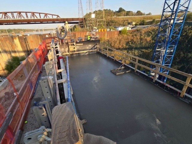 The Kentucky Lock Addition Project achieves the first monolith top-out milestone