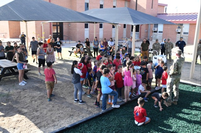 On the afternoon of Oct. 17, 2024, the U.S. Army Garrison Yuma Proving Ground community along with leaders gathered for the ribbon cutting for the Halo Chapel’s front yard playground.