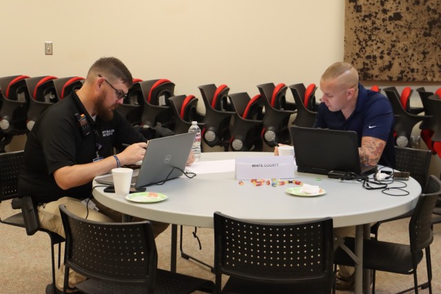 White County emergency management officials participate in a U.S. Army Corps of Engineers-led functional exercise of Greers Ferry Dam