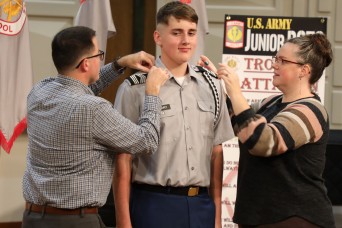 Camp Zama JROTC cadets honored with awards, promotions