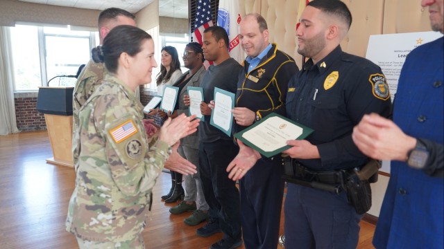 Garrison honors employees during the All Hands awards ceremony