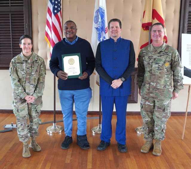 Garrison honors employees during the All Hands awards ceremony