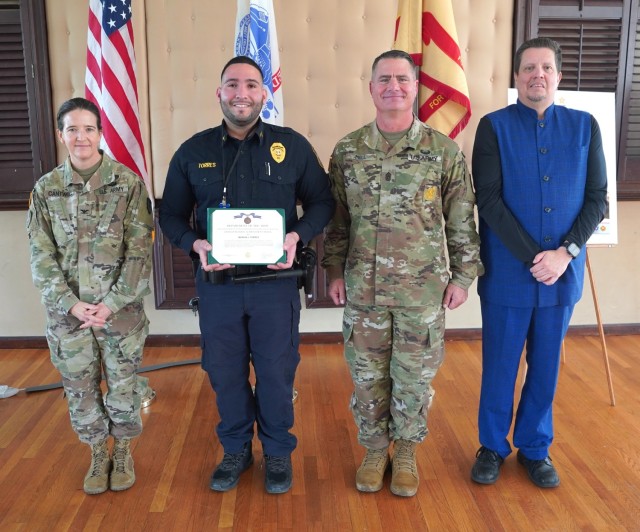 Garrison honors employees during the All Hands awards ceremony