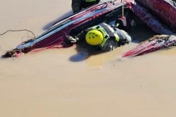 New Mexico National Guard Helps Rescue Flood Victims