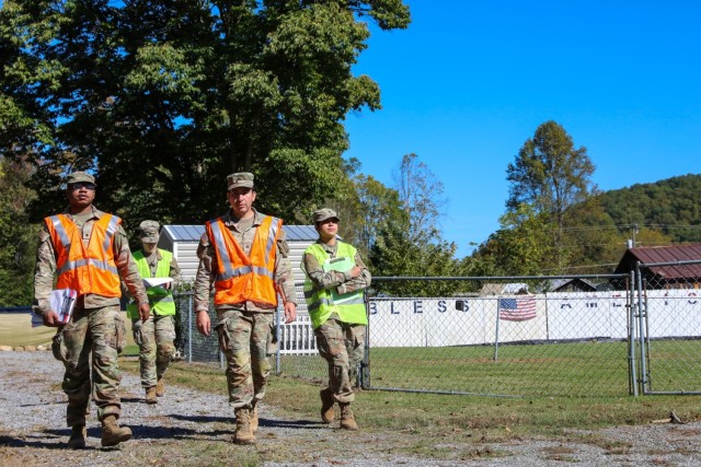 NC Guardsmen Go Door to Door after Tropical Storm Helene