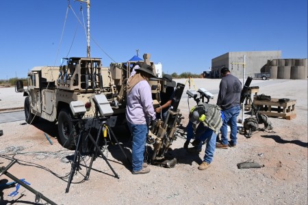 U.S. Army Yuma Proving Ground (YPG) recently conducted a characterization test of the Sling mobile mortar system. The mortar is a standard 120 mm tube with the sling system and fire control system mounted to the back of a military vehicle. The...