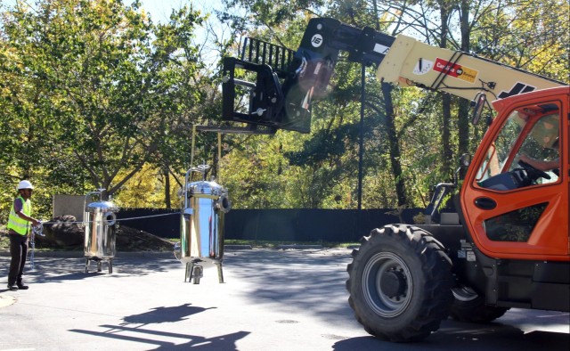 USACE contractor sets up temporary mobile water treatment system at UNC-Asheville