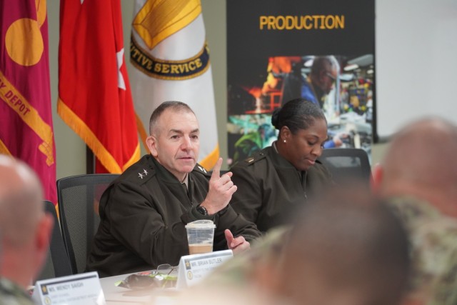Maj. Gen. Michael B. Lalor, commanding general of U.S. Army Tank-automotive and Armaments Command, at the TACOM Depot and Arsenal Commanders’ Forum, held Oct. 22-24, 2024 at the Detroit