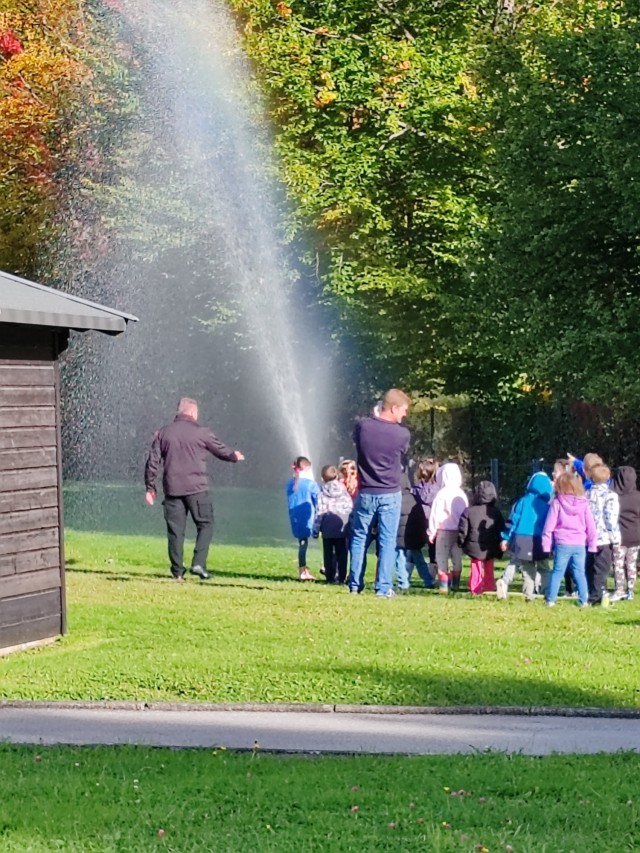 Garmisch Elementary and Middle School students had the opportunity to learn about fire prevention from host nation firefighters during Fire Prevention Week, Oct. 6-12, 2024.