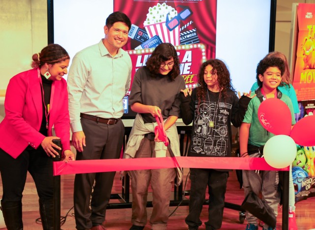 Zama Middle High School launched its anti-drug campaign with a ribbon cutting and pledge while local organizations shared healthy lifestyle tips with students on Oct. 28, 2024, at Camp Zama, Japan. The Red Ribbon is celebrated every year. .