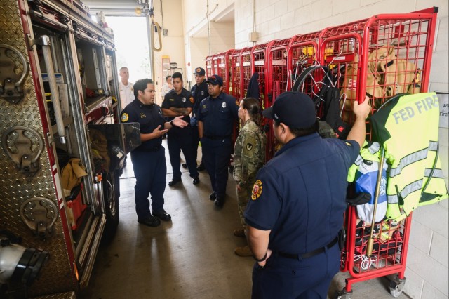 Garrison Commander Gets First-Hand Look at Fed Fire Mission During 90-Day Assessment