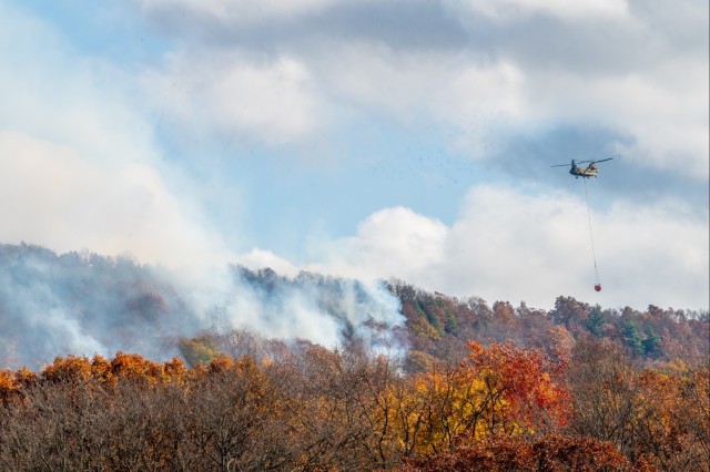 Connecticut National Guard Assisting with Hawthorne Brush Fire