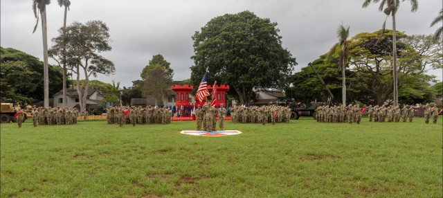 The 84th Engineer Battalion held a change of service ceremony