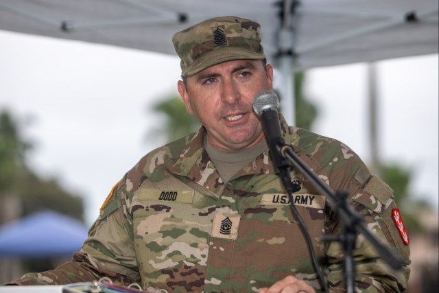 The 84th Engineer Battalion held a change of service ceremony