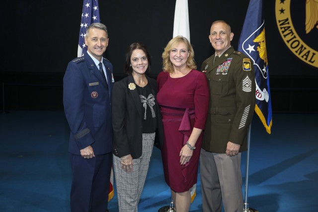 Air Force Gen. Steven Nordhaus, 30th chief of the National Guard Bureau, hosts the change of responsibility ceremony for the chief's senior advisor, NGB, Joint Base Myer-Henderson Hall, Arlington, Virginia, Nov. 8, 2024. During...