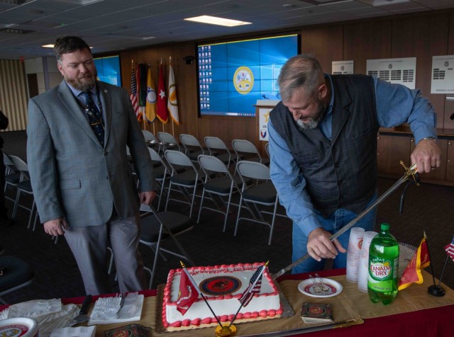 The US Army Security Assistance Command celebrates the 249th birthday of the Marine Corps. In anticipation of Nov. 10 compliance, USASAC Marines held a Nov. 7, 2024 meeting with Army Materiel Command Marines. True to tradition for the elders and...