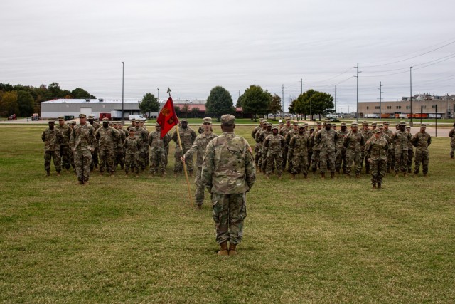 Army Reserve Soldiers from the 495th Inland Cargo Transportation Company, also known as the "Tough 'Ombres,” prepare to mobilize in support of U.S. Central Command’s area of responsibility in the Middle East....