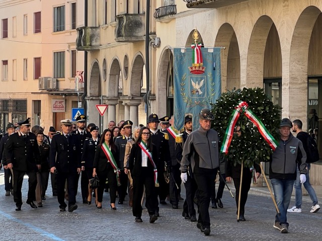 Commemoration in Thiene for Italian Armed Forces Day, Nov. 3, 2024.