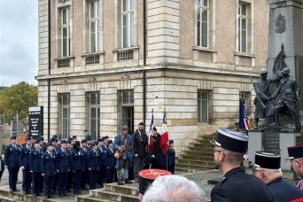 Ramstein High School JROTC cadets pay tribute to Veterans at historic sites in France
