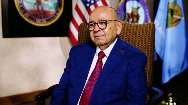 Before serving nearly 40 years as the governor of the Chickasaw Nation, Bill Anoatubby served in his first leadership position as a member of the Oklahoma National Guard. Anoatubby enlisted in the Oklahoma Army National Guard during high school and attended basic combat training and advanced individual training after graduating in May 1964.