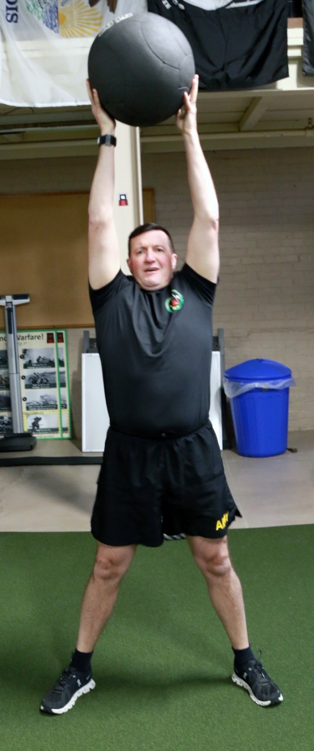 The First Army Commanders Forum included a morning of circuit training at The Trench, testing attendees on their strength, agility, and conditioning.