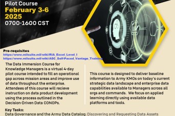 Army Knowledge Management Proponent course leading the way to data-centric operations