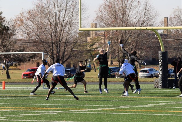 20th CBRNE Command Defenders win flag football championship during APG Turkey Bowl