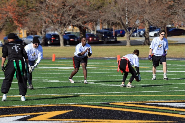 20th CBRNE Command Defenders win flag football championship during APG Turkey Bowl