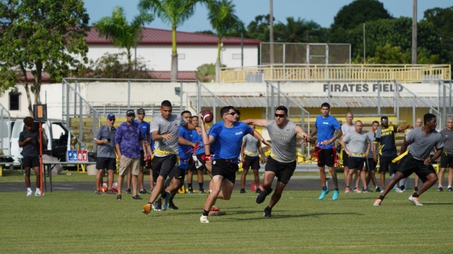 Fort Buchanan keeps the Thanksgiving Football Tradition alive in the Caribbean