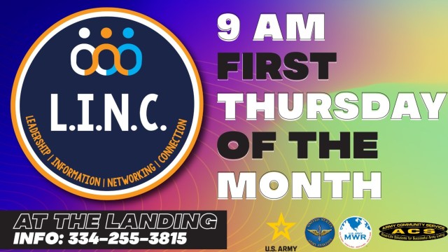 Fort Novosel LINC meetings are held on the first Thursday of each month at 0900 inside The Landing.