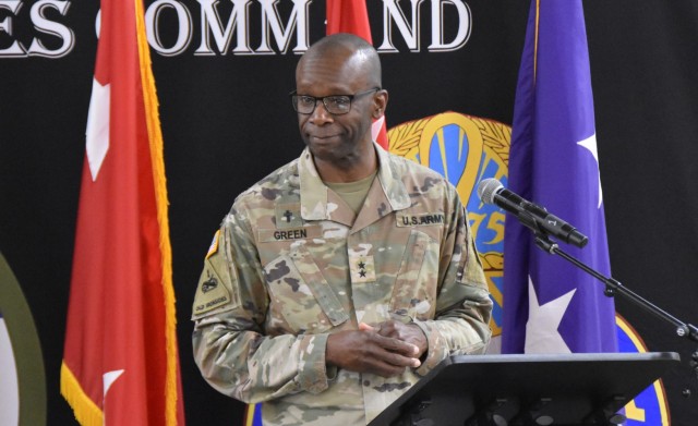 Chaplain (Maj. Gen.) William Green, U.S. Army Chaplain Corps, speaks with U.S. Army chaplains Dec. 10, 2024, at Fort Liberty, N.C., during the U.S. Army Forces Command Chaplain’s FORTRESS Religious Support Training Forum, a three-day event...