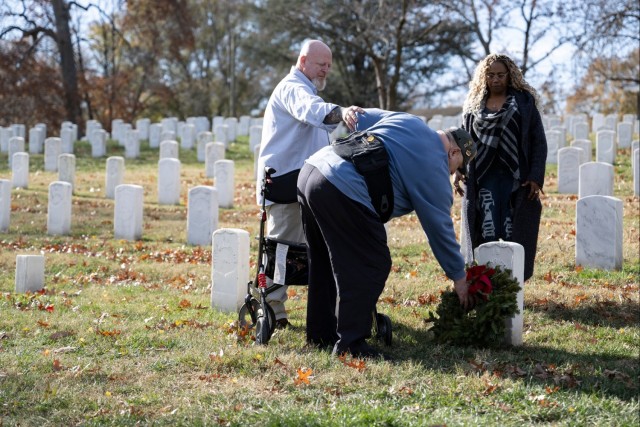 Relatives of First Military Burial at ANC Visit Gravesite